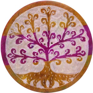 Support d'encens artisanal en bois rond et en stéatite multicolore de meilleure qualité Vente directe pour parfums à usage religieux - Product Image 1