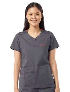 Mujeres OEM Impreso Fleece Enfermera Scrub Uniforme Top Hospital Médico Scrubs - Product Image 3