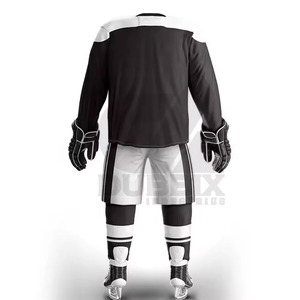2024 conjunto de hockey sobre hielo de poliéster personalizado Unisex tamaño adulto hombres mujeres sublimado equipo uniforme pantalones ropa de hockey sobre hielo barata - Product Image 2
