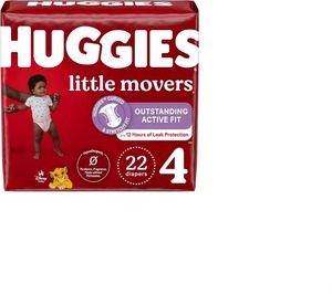 Couches pour nouveau-nés Huggies Little Snugglers | 144, taille pour bébés jusqu'à 10 livres, doux et imprimé, vente en gros pour nouveau-nés - Product Image 1