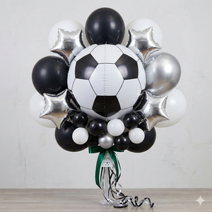 Ballon de fête 4D en forme de ballon de football, modèle 44345, idéal pour les événements sportifs - Product Image 2