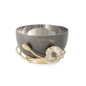 ชามเสิร์ฟอาหารจานเคลือบเงินแบบแฟนซีชามเสิร์ฟอาหารวันที่ออกแบบเป็นกิ่งก้าน - Product Image 2