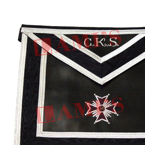 Tablier de service personnalisé OEM 30e degré Tablier de broderie maçonnique personnalisé avec ceinture à boucle - Product Image 2