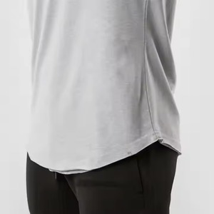 เสื้อยืดแขนสั้นของผู้ชายเสื้อฮิปฮอปผ้าคอตตอน/เส้นใยไม้ไผ่ระบายอากาศ - Product Image 3