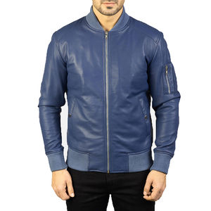 Veste en cuir de vache pour homme, collection hiver, haute qualité, chaude, service OEM, logo frontal, coupe-vent, respirante, écologique, séchage rapide - Product Image 2