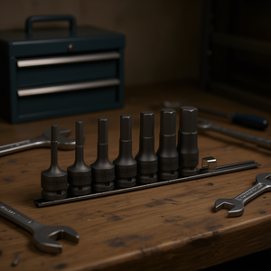 Juego de 8 piezas Facom con puntas métricas de 1/2'' para cabezales hexagonales - Product Image 3