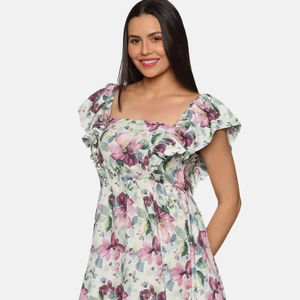 Ropa informal de verano de algodón indio hecha a mano para mujer, vestido de verano elegante con logotipo de boda personalizado, suministro ODM para viajes - Product Image 1