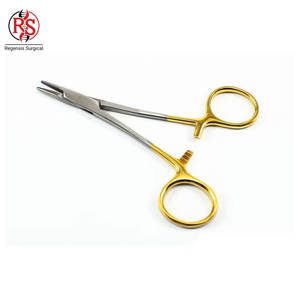 Porte-aiguilles Halsey sur mesure en acier inoxydable, instruments chirurgicaux, porte-aiguilles Halsey - Product Image 1