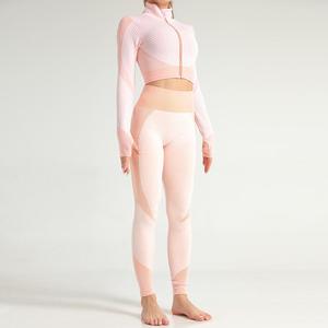 Ensemble de yoga pour femmes Best Seller, 2 pièces, sans manches, respirant, fermeture à cordon, tenue de sport sans couture, survêtement - Product Image 5