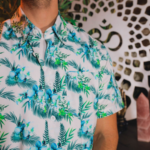 Tùy Chỉnh Chất Lượng Cao Mens Hawaii Áo Sơ Mi Mùa Hè Kỳ Nghỉ Áo Sơ Mi Bãi Biển Nhiệt đới Ngắn Tay Áo - Product Image 4