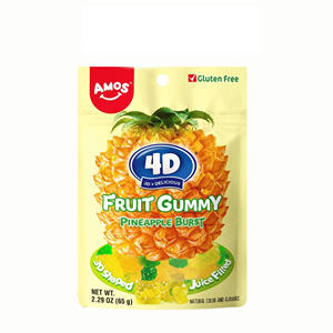 Vente en gros de bonbons gélifiés aux fruits assortis AMOS Peelerz, sachets de 6 oz, cartons de 12 unités pour les comptoirs de vente au détail - Product Image 3