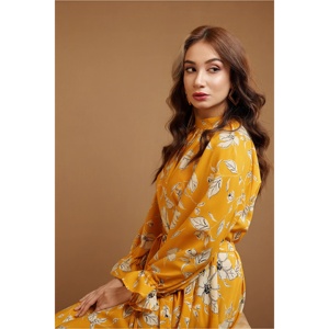 Vestido MIDI floral con mangas acampanadas para mujer - Product Image 4