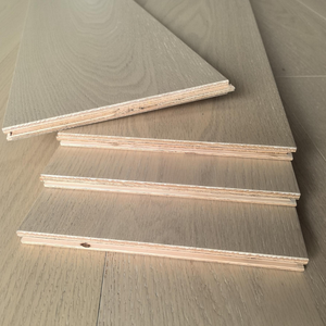 Parquet en bois massif de haute qualité, lames larges, finition naturelle, pour intérieur, en bois de Gomme tachetée, parquet en chêne contrecollé - Product Image 3