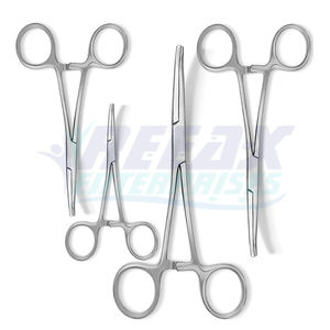 ชุดคีมจับเลือดสแตนเลสแบบตรงและโค้งของบริษัท REEAX ใช้ซ้ำได้ พร้อมโลโก้สั่งทำพิเศษ สำหรับการผ่าตัด - Product Image 1