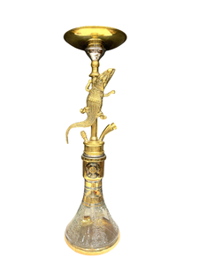 ฮุคก้ารูปสัตว์ทำมือสุดหรูจากฟาริดา ผลิตจากทองเหลืองอียิปต์แท้ ขัดเงาอย่างดี รุ่นพรีเมียมสำหรับวางบนโต๊ะ จำนวนจำกัด - Product Image 3