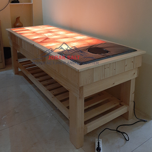 Lit de sel d'halothérapie poli de qualité supérieure avec motif Cœur pour la relaxation et le bien-être en halothérapie au sel sec - Product Image 2