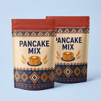 Sachets d'emballage pour préparation de crêpes, directement de l'usine, avec logo personnalisé, refermables, à fond plat, pour aliments pour animaux, chewing-gum, qualité alimentaire, résistants à l'humidité