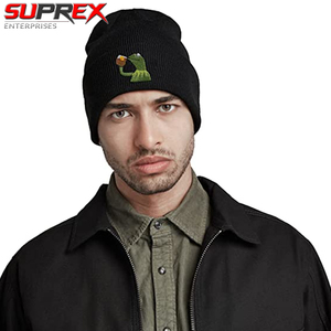 Gorro de Punto Personalizado con Logotipo Bordado, Gorro de Invierno Cálido, Gorra de Calavera Suave de Acrílico con Puño, Estilo Urbano Unisex - Product Image 3