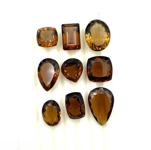 ชุดพลอยควอตซ์แชมเปญธรรมชาติ รูปทรงผสม ขนาด 8-14*20 มม. 100 กะรัต พลอยควอตซ์แชมเปญ สำหรับทำเครื่องประดับ - Product Image 4