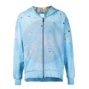Sudadera con Capucha para Hombre, Estilo Casual, Diseño Desgastado, Invierno, Color Sólido, Ecológica, Transpirable, Algodón/Poliéster, Venta Caliente, Marca Privada - Product Image 1