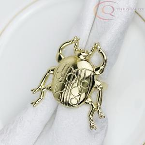 Ronds de serviette élégants en métal pour mariages, dîners formels et arrangements de table à la maison - Style luxueux et écologique - Product Image 2