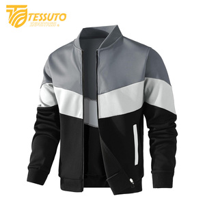 Blouson aviateur zippé léger et extensible de coupe décontractée pour homme - Product Image 2