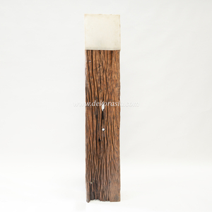 Handmade Rustic Style Teak Wood <b>Floor</b> <b>Lamp</b> Dimmable Light Customizable <b>Shade</b> Easy Installation Customized Color <b>for</b> Home - Product Image 3