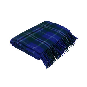 Douglas ผ้าห่มขนสัตว์สีฟ้าผ้าฝ้ายทอสไตล์ใหม่ในขนาดที่กำหนดเองสำหรับใช้ในบ้านหรือเดินทาง - Product Image 4