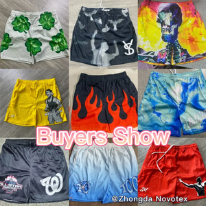 Short personnalisé pour hommes avec impression sur toute la surface en maille de polyester short de course pour entraînement de gym à séchage rapide avec logo - Product Image 6