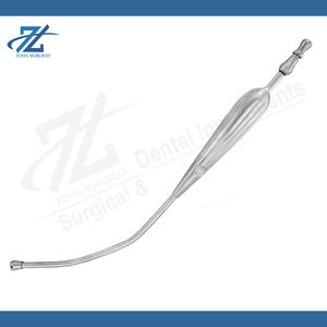 Vente chaude Tube d'aspiration manuel en acier inoxydable Yankauer avec poignée Connecteur de pointe d'aspiration Instrument chirurgical Autoclavable CE - Product Image 4