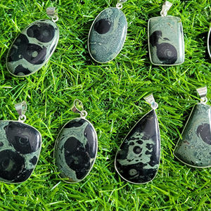 Kambaba Jasper Cabochon Kambaba Jasper Piedra preciosa Bisel Colgante para joyería Kambaba Jasper Piedra suelta - Product Image 4
