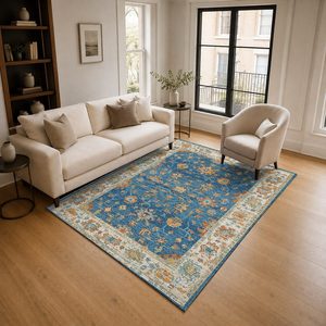 Tapis de salon antidérapant en chenille gris anthracite, motif géométrique contemporain imprimé numériquement, lavable en machine - Vente en gros RUGS DEPOT LXDP-0034 - Product Image 2