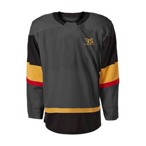 Jersey de Hockey sobre Hielo con Cuello Redondo, Uniforme de Equipo Personalizado con Costuras Resistentes y Absorción de Humedad - Product Image 1