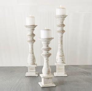 Bougeoir carré en bois artisanal, design unique, décoration de table festive pour la maison, le salon, les mariages - Product Image 5