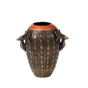 Antique Designing Wine Cooler Handmade Top Quality Finished Champagne Metal <b>Ice</b> <b>Bucket</b> With Deer Handle for <b>Table</b> Decoration - Product Image 1