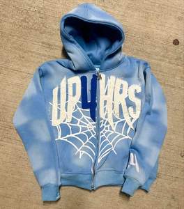 <b>Top</b> trending Customized <b>Distressed</b> Embroidery And Sun Fade Hoodie Heavyweight Streetwear Zipper 500GSM Hoodies for Men - Product Image 3
