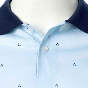 Chemise de golf pour homme, coupe classique, anti-plis, respirante, 100% coton, couleur unie, tissu tricoté 210g, design unique - Product Image 4