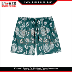 High Quality Wholesale Polyester Basketball Custom <b>Men's</b> Athletic Workout 5 Inch Inseam Paisley Mesh <b>Shorts</b> - Product Image 4