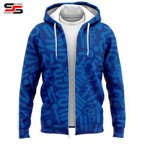 เสื้อฮู้ดแบบซิปสำหรับผู้ชายเสื้อสเวตเชิ้ตผ้าฟลีซ100% โพลีเอสเตอร์ระบายอากาศได้ดีฤดูร้อนออกแบบได้ตามต้องการ - Product Image 4