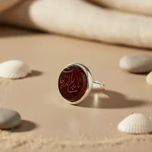 Handmade Silver Stone <b>Ring</b> for <b>Men</b> Trendy Fashionable Inlay Jewelry with Rose Gold and Gold Plating Unique Number-shaped Gift - Product Image 3