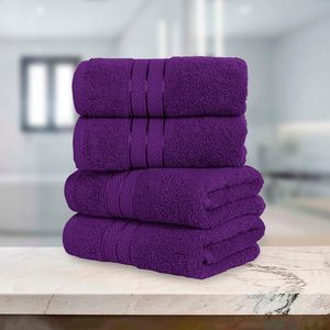 Ensemble de serviettes de bain turques de luxe 4 pièces style pop-corn 100% coton à séchage rapide et écologique pour la salle de bain - Product Image 5