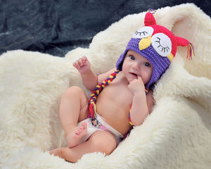 EFANBEANIE Bonnet hibou au crochet personnalisé pour enfants, bonnet d'hiver chaud avec motif d'oiseau mignon, fabriqué en fil de coton, cadeau idéal pour déguisement - Product Image 5