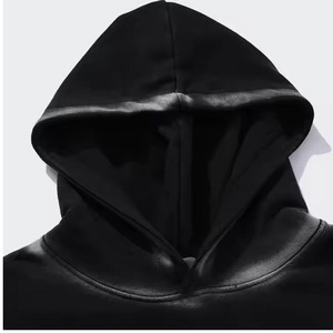 เสื้อมีฮู้ดไม่มีลายพิมพ์แบบกำหนดเองเสื้อมีฮู้ดทรงโอเวอร์ไซส์แบบสวมหัวทรงหลวมใส่ได้ทั้งผู้ชายและผู้หญิงแฟชั่นจำนวนมากขายส่ง - Product Image 2