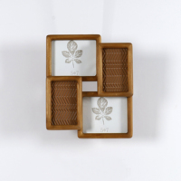 Cadre photo en bois et métal, décoration intérieure, accent pour la maison, 25,4*3,81*30,48 CM, entrée, cadres photo vintage en bois, décoration murale