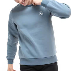 Sweat-shirt pour homme de haute qualité, col montant uni, manches longues, style unique, polyester/coton - Product Image 1