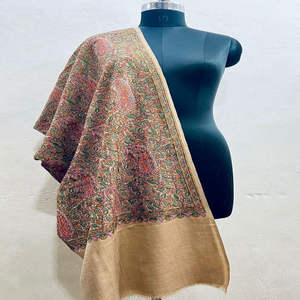 Pashmina Cachemira hecha a mano FW chal Sozni bordado y diseño de herencia Ambi Jamawar - Product Image 2
