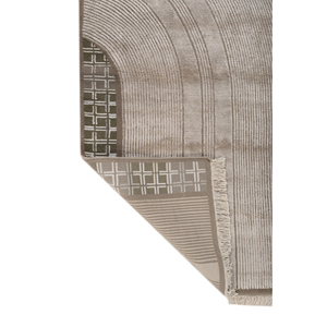 Alfombra Azalea de Lana y Seda de Bambú Anudada a Mano, Color Marfil, 10 mm de Grosor, Diseño Abstracto para el Hogar, Pasillo, Rectangular - Modelo AIWB-13009 - Product Image 5