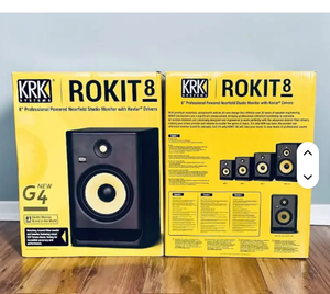 CHART TOPPING KRK RP8 8 G4 Par de Monitores de Estudio Profesionales Bi-Amplificados de 8 Pulgadas, Color Negro, Disponible, Nuevo - Product Image 5
