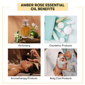 100% Pure Amber Rose Essential Oil Therapeutic Cosmetic Grade Nourishing Moisturizing Lightening Ingredients From Plant Extracts - Product Image 4