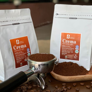 Haute qualité Vietnam fabricant fruité richesse expresso torréfié foncé café en grains entiers Premium sac 1kg OEM/ODM vente en gros - Product Image 4